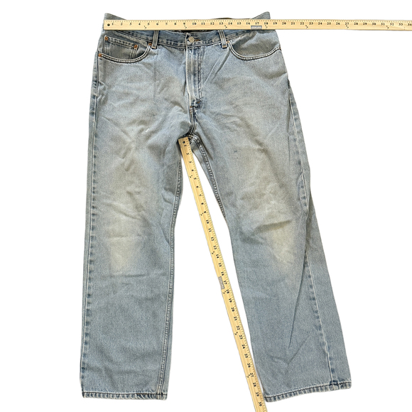 Vintage Y2K Levi’s 505 regular straight leg denim jeans 100% cotton 29x30 - Picture 3 of 12